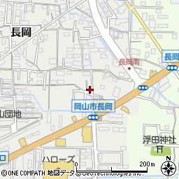 岡山県岡山市中区長岡527-6周辺の地図