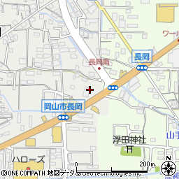 岡山県岡山市中区長岡596-1周辺の地図