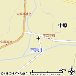 広島県山県郡北広島町中原854周辺の地図