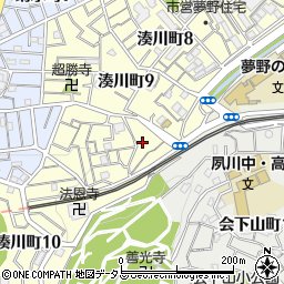 湊川町公園周辺の地図