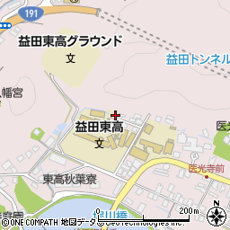 島根県益田市染羽町1-9周辺の地図