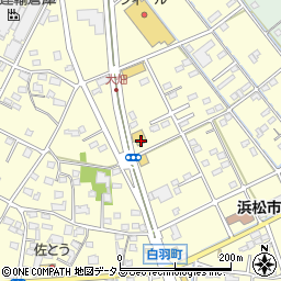 浜松日産白羽店周辺の地図