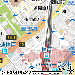 センチュリオンホテルグランド神戸駅前周辺の地図