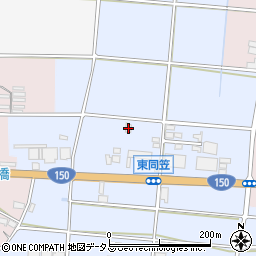 静岡県袋井市東同笠519周辺の地図