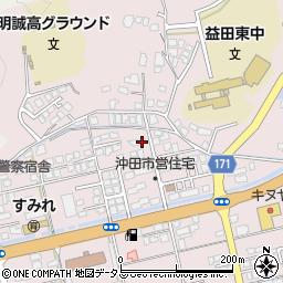 島根県益田市東町12周辺の地図