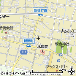 静岡県浜松市中央区新橋町1095周辺の地図