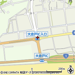 大倉戸ＩＣ入口周辺の地図