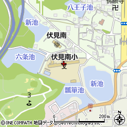 奈良市立伏見南小学校周辺の地図
