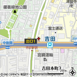株式会社板倉不動産　吉田駅前店周辺の地図