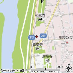 静岡県磐田市川袋239周辺の地図