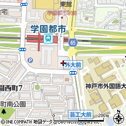 神戸学園都市コミュニティプラザ周辺の地図