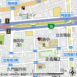 大阪府大阪市西区阿波座2丁目周辺の地図