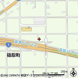 静岡県浜松市中央区篠原町21328周辺の地図