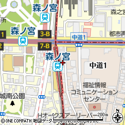 ローソン森ノ宮駅南店周辺の地図