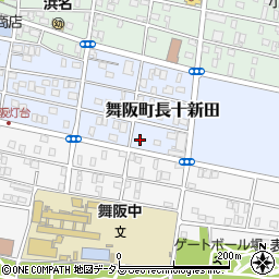 静岡県浜松市中央区舞阪町長十新田296周辺の地図