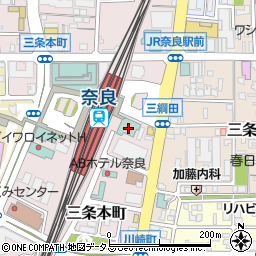 スーパーホテルＬＯＨＡＳ・ＪＲ奈良駅周辺の地図