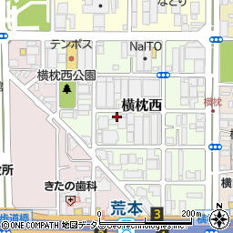 大阪府東大阪市横枕西6-26周辺の地図