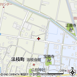 静岡県浜松市中央区法枝町405周辺の地図