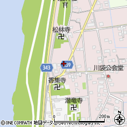 静岡県磐田市川袋233-2周辺の地図