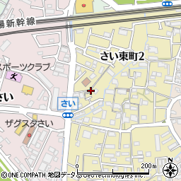 岡山県岡山市中区さい東町2丁目1周辺の地図