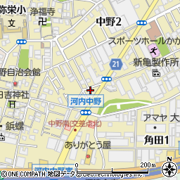 五月会香川東大阪歯科周辺の地図