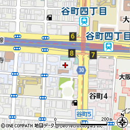 アップルタワー大阪谷町周辺の地図