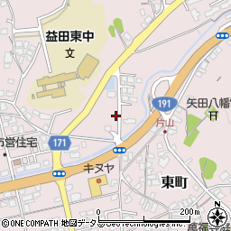 島根県益田市東町14-28周辺の地図