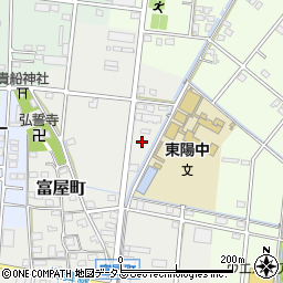 静岡県浜松市中央区富屋町117周辺の地図
