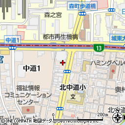 ＪＰレジデンス大阪城南周辺の地図