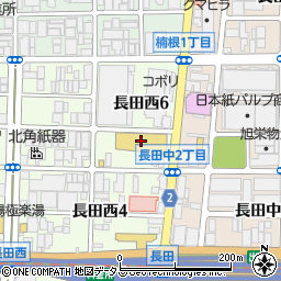 ジョーシン東大阪長田店周辺の地図