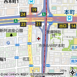 Ａ庭の生活救急車・お庭のトラブル出張サービス　大阪市西区・阿波座駅前・西長堀・堀江・南堀江・受付センター周辺の地図