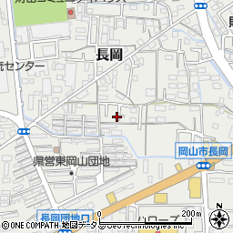岡山県岡山市中区長岡周辺の地図