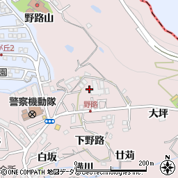 兵庫県神戸市須磨区妙法寺岩山周辺の地図