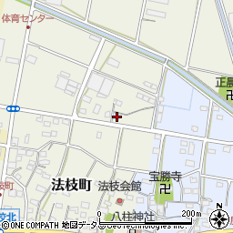 静岡県浜松市中央区法枝町402周辺の地図