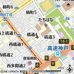 ビバリーハウス神戸周辺の地図