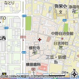 大阪府東大阪市横枕周辺の地図