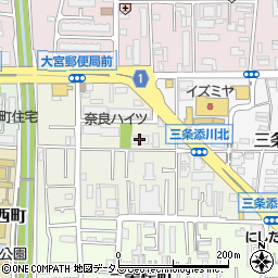 奈良ハイツ３棟周辺の地図