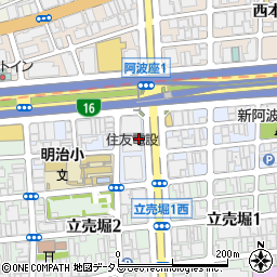 大阪府大阪市西区阿波座2丁目1周辺の地図