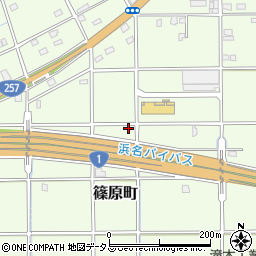 静岡県浜松市中央区篠原町21094周辺の地図