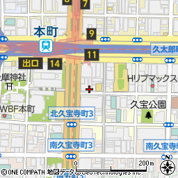 大阪府大阪市中央区久太郎町3丁目周辺の地図