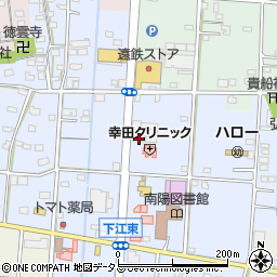 静岡県浜松市中央区下江町444周辺の地図