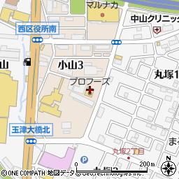 プロフーズ　神戸本店周辺の地図