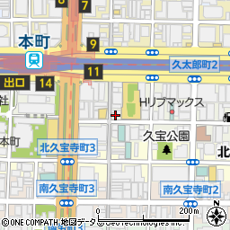 おはぎの丹波屋船場心斎橋店周辺の地図