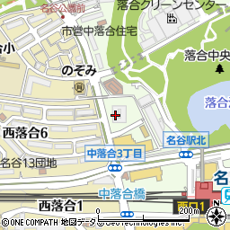 名谷駅前市街地住宅周辺の地図