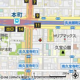 セブンイレブン船場心斎橋筋店周辺の地図