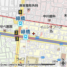キッチンオリジン　緑橋駅前店周辺の地図