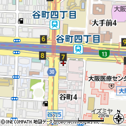 ロイヤルタワー大阪谷町周辺の地図