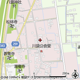 静岡県磐田市川袋190周辺の地図