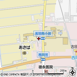 静岡県袋井市西同笠103-4周辺の地図
