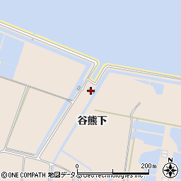 愛知県田原市谷熊町谷熊下1-109周辺の地図